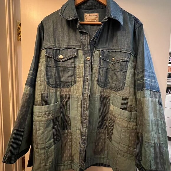 NWT We The Free Heritage Quilted Shirt Jacket - Picture 4 of 7